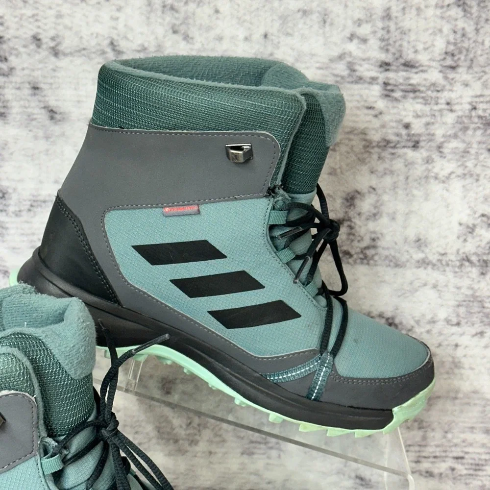 Adidas Terrex Climaproof Boots Unisex Youth Size 5 Outdoor Winter Hiking Teal